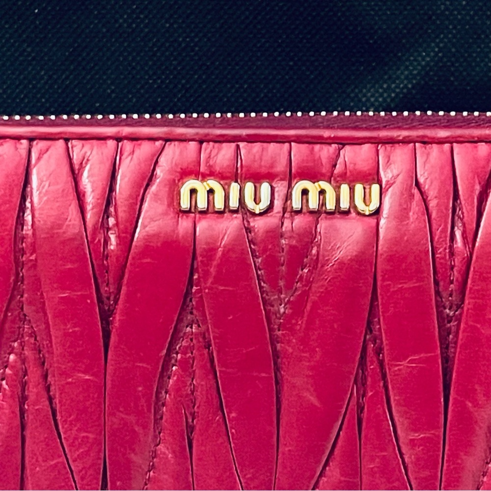 Miu Miu Leather Zip Around Wallet - image 5